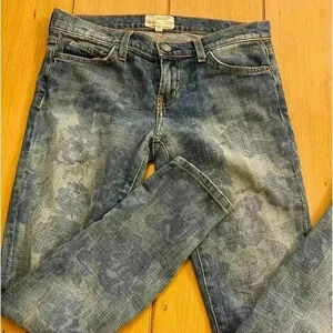 Current/Elliot‎ blue rose stiletto ankle jean size 27